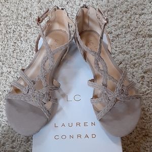 LC Lauren Conrad Taupe Sandals